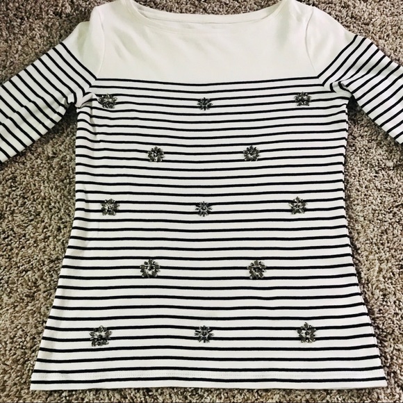 🎉HP 5X🎉 Talbots Petites SIZE S Striped Top - Picture 2 of 6
